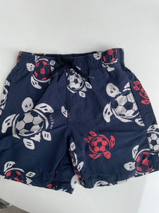 Vilebrequin Badehose 128 Marineblau mit rot und weiß