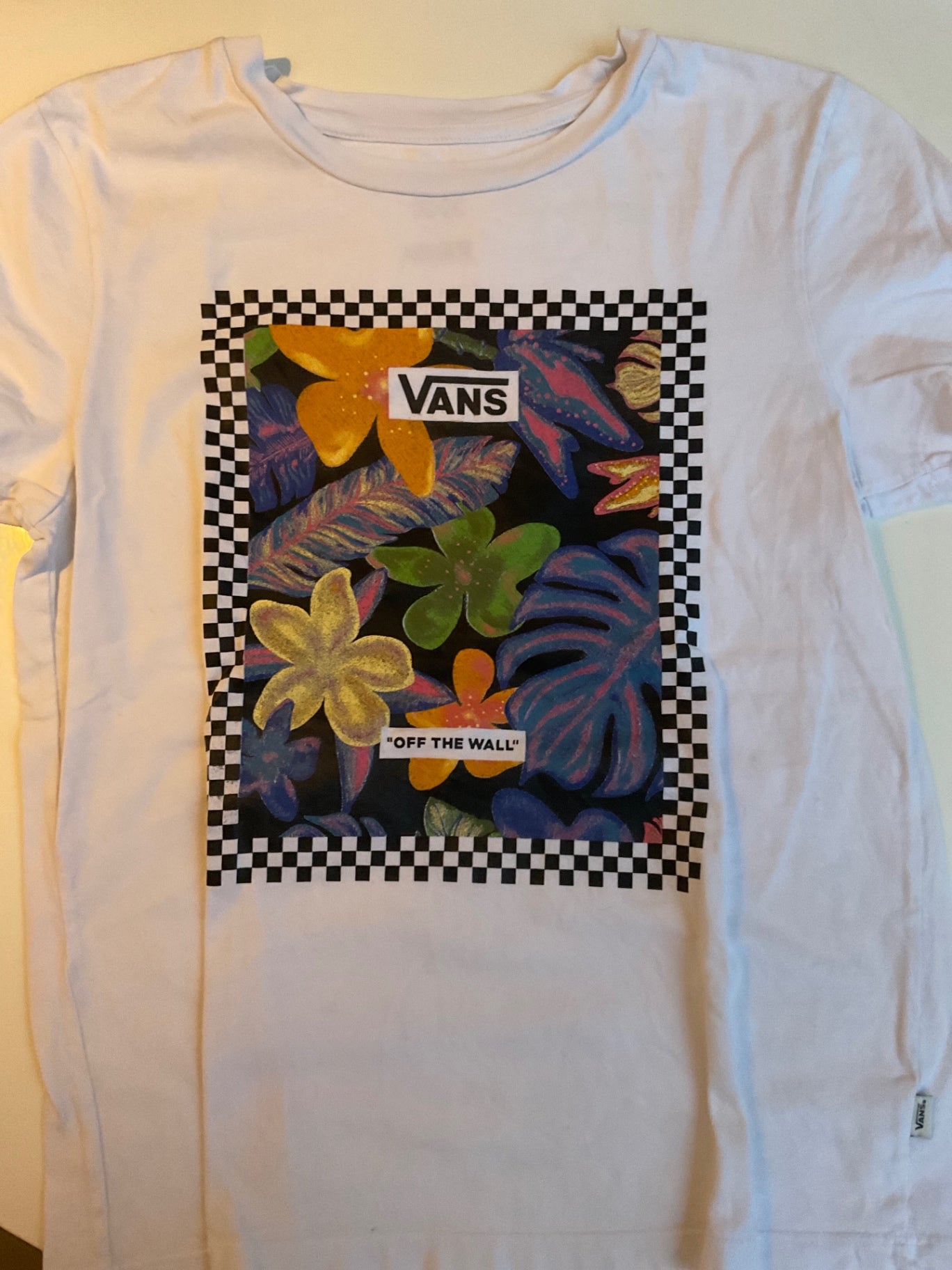 Vans T-Shirt S Weiß und Applikationen