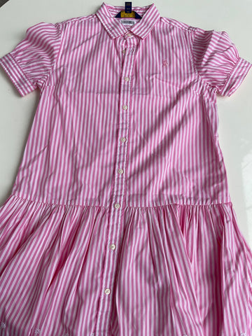 Ralph Lauren Kleid 152 Rosa und Weiß gestreift