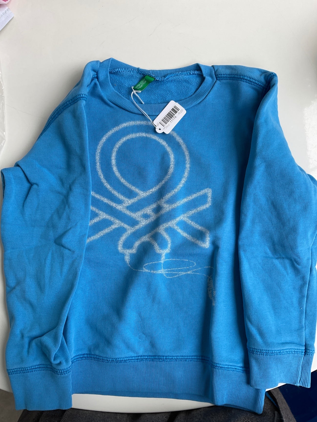 Benetton Sweatshirt 104/110 Blau