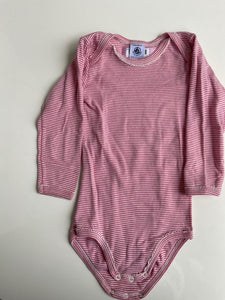 PETIT BATEAU  Babybody *Fleck rechts 86 Rot/Weiß gestreift