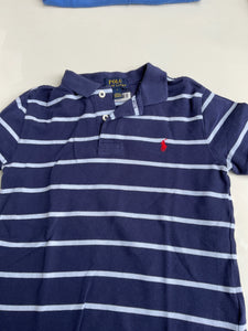 Polo Ralph Lauren Poloshirt 116 Blau/Weiß gestreift