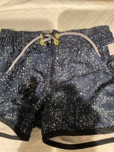 Tumble n dry Badehose 116 Blau mit weißem Punkten