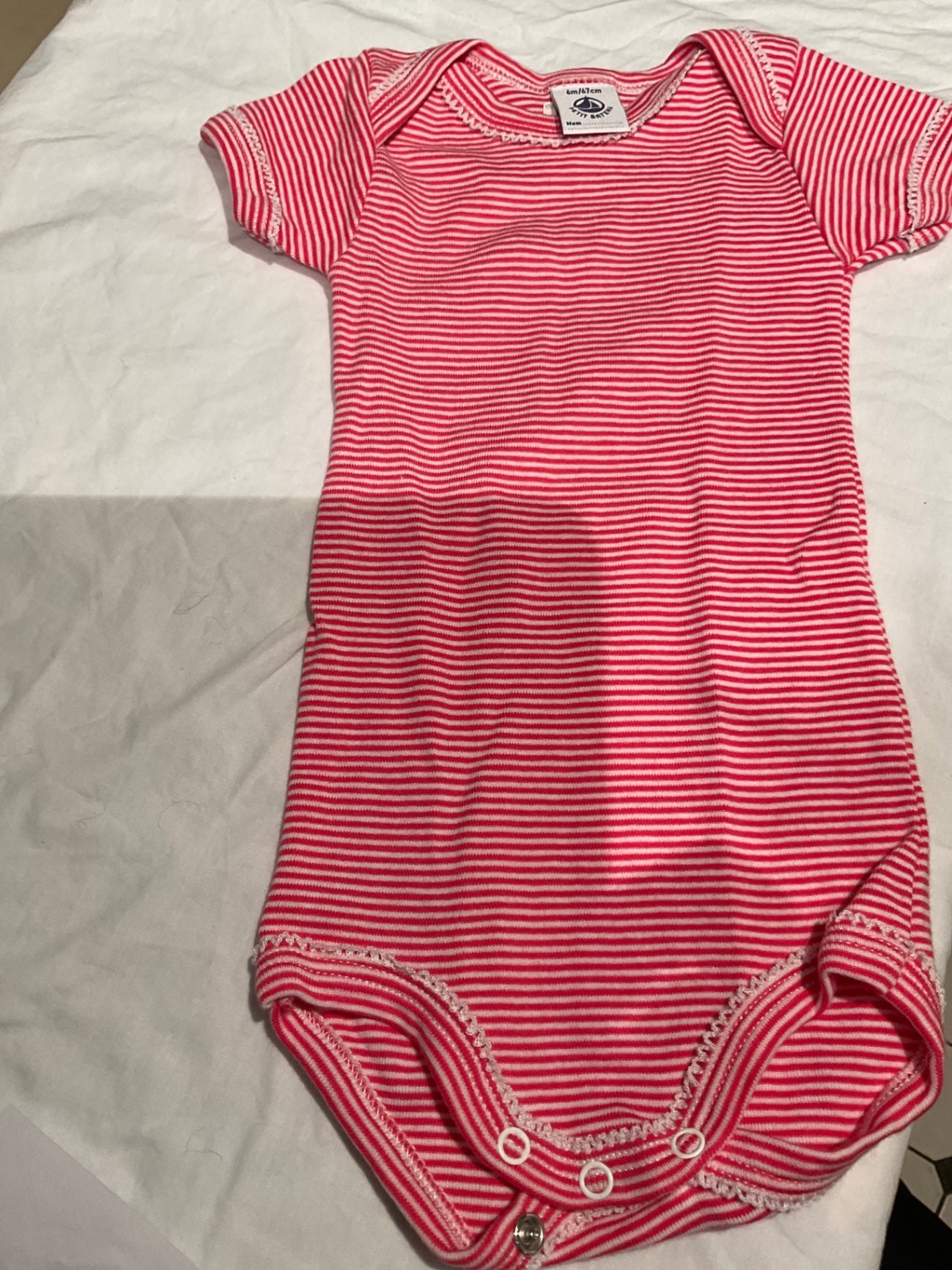 PETIT BATEAU  Body 68 Rot weiß gestreift