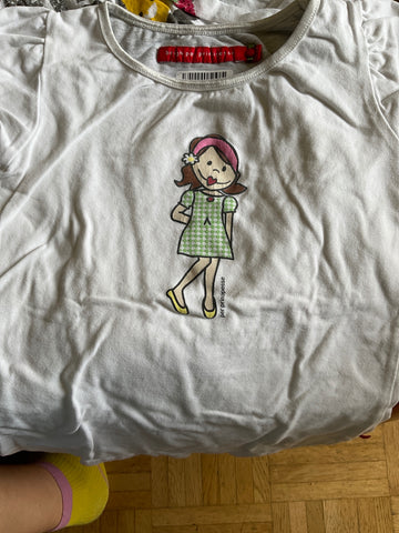 Petit Bateau T-Shirt *principesse 122/128 Weiß