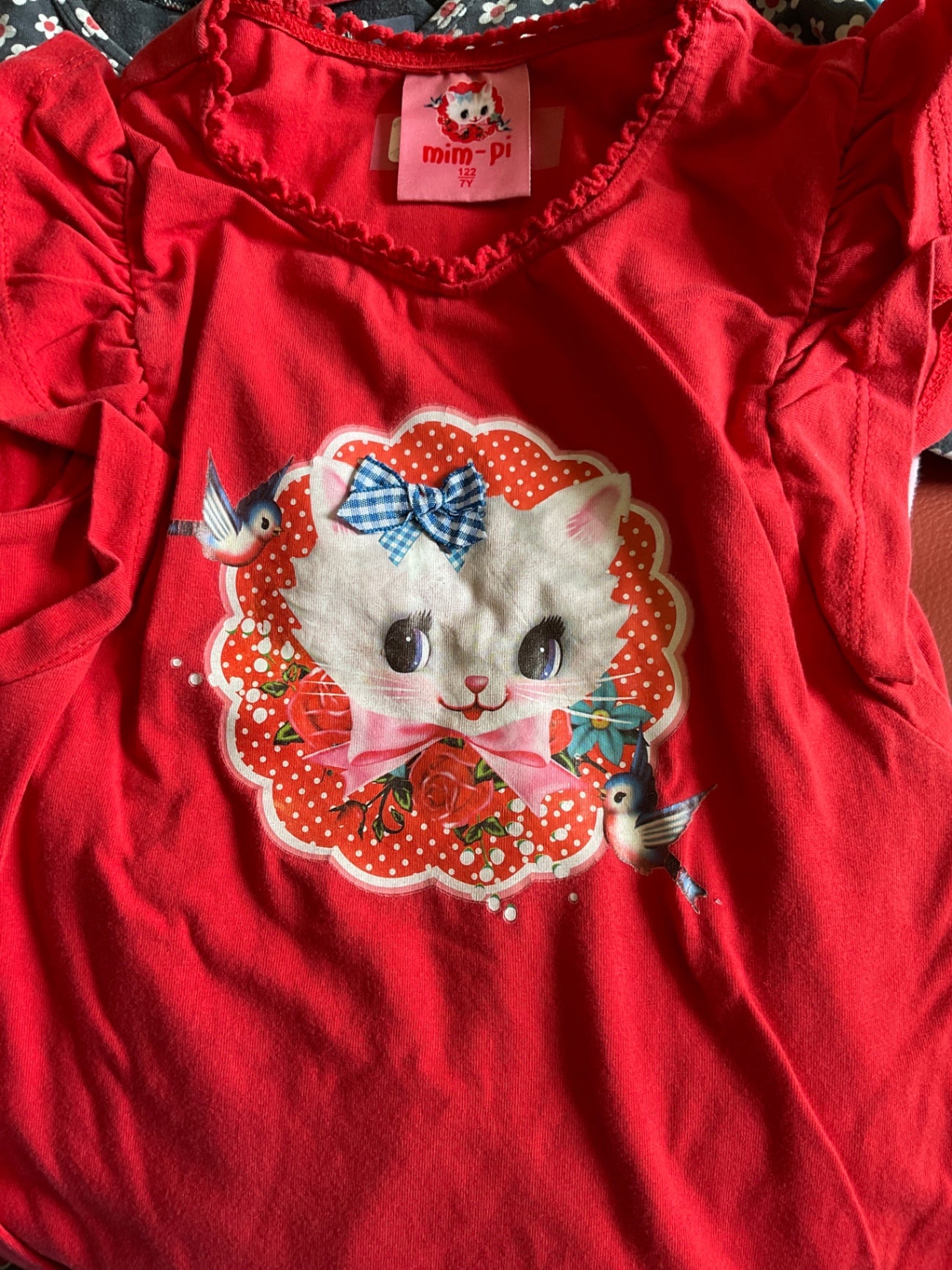 Mim-Pi T-Shirt *Katze 122 Rot