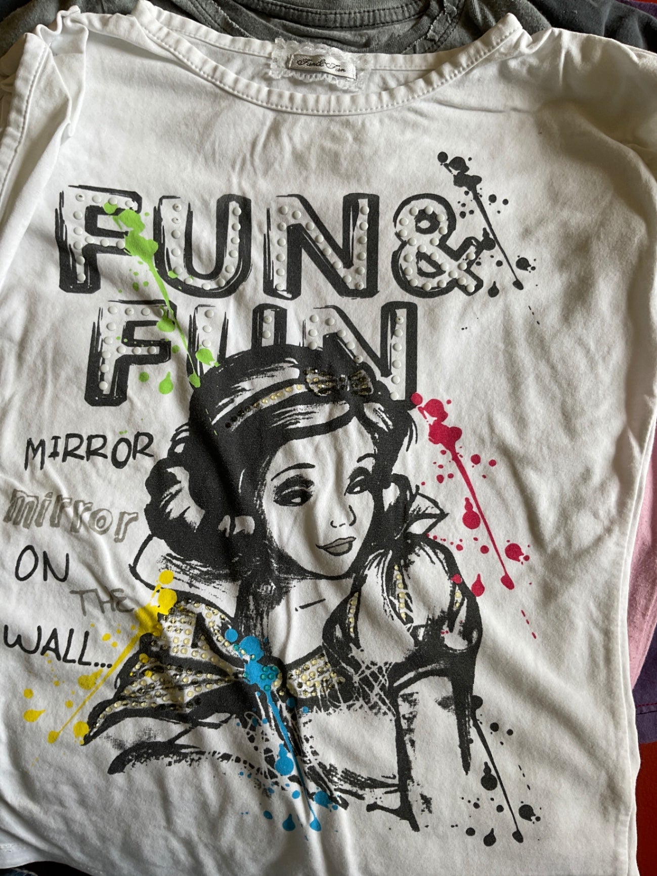 Fun&Fun T-Shirt *Schneewitchen 122/128 Weiß