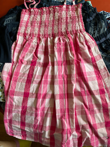 Tommy Hilfiger Kleid 116 Pink und Weiß