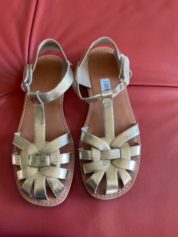 Zara Sandalen 36 Gold