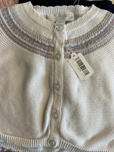 The Little White Company Strickjacke 74 Weiß