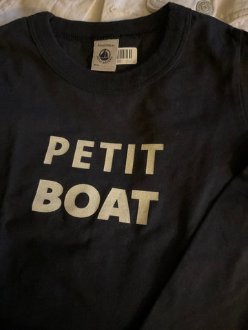 Petit Bateau Langarm Shirt *Petit Boat 104 Blau