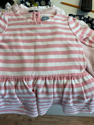 Baby Gap  Kleid 90 Rosa und Weiß