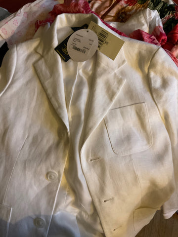 Ralph Lauren  Blazer *Leinen 140 Weiß