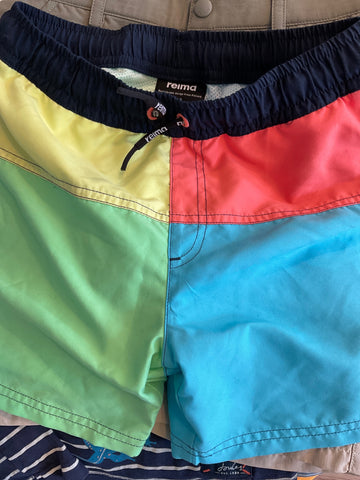 Reima Badeshorts 140 Gelb, Rot, Grün, Blau