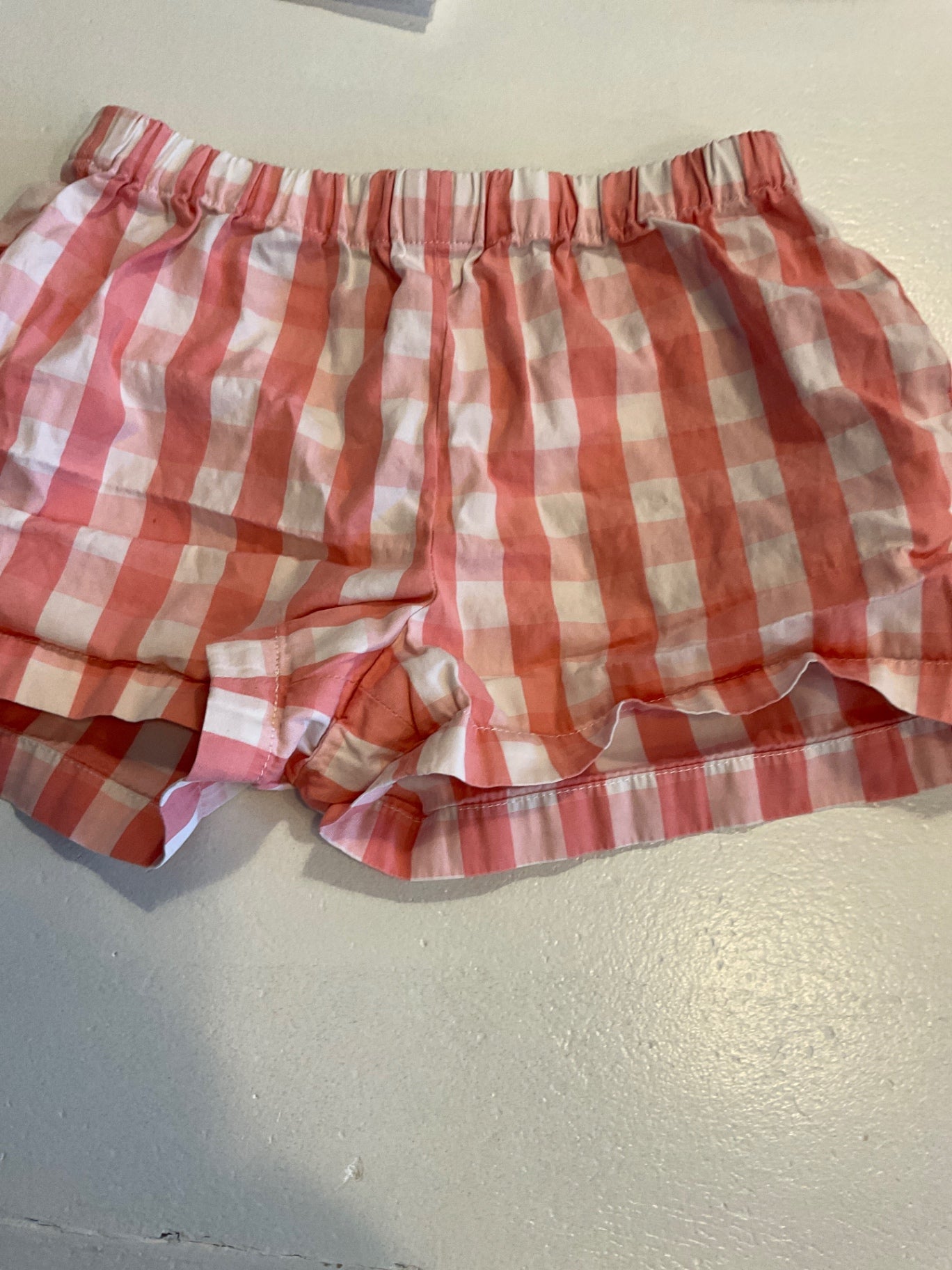 Bonpoint  Kurze Hose 116 Rosa/Weiß kariert