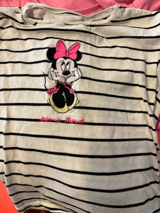 Disney T-Shirt 98/104 Weiß und Schwarz