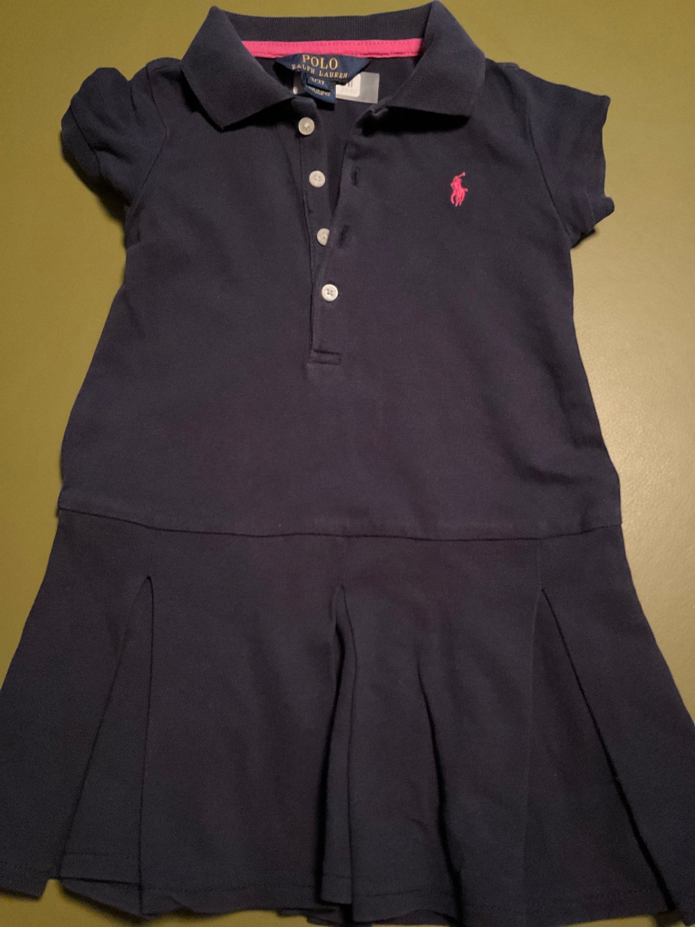 Polo Ralph Lauren Kleid mit Falten  98 Dunkelblau