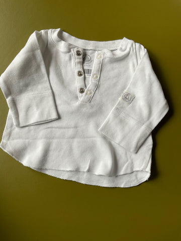 PETIT BATEAU  Langarmshirt 54 Weiß