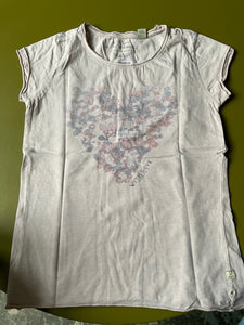 Scotch R'Belle T-Shirt 152 Beige,Rose mit Blumenherz with love