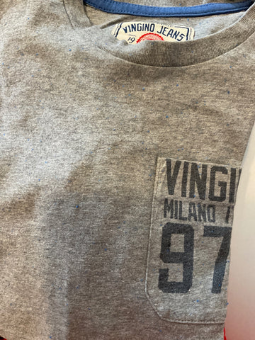 Vingino Langarm Shirt 140 Grau mit Vingino Milano Italy