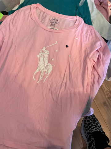 Ralph Lauren T-Shirt Langarm 152 Rosa