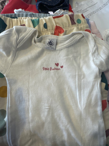 Petit Bateau Babybody 80 Weiß