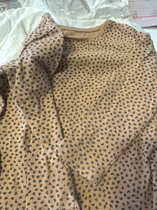 H&M Langarmshirt 92 Nude mit Herzen