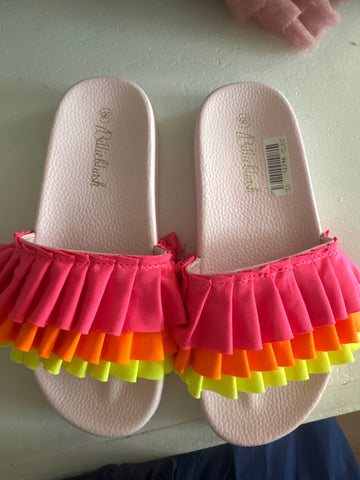 Billieblush Sandalen 35 Pink, Orange, Gelb, und Beige