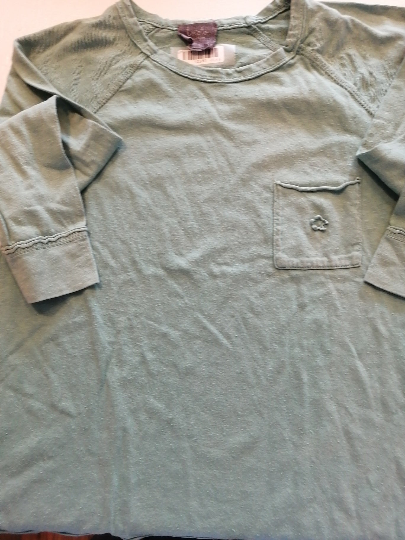 tocoto Langarmshirt 116/122 Mintgrün