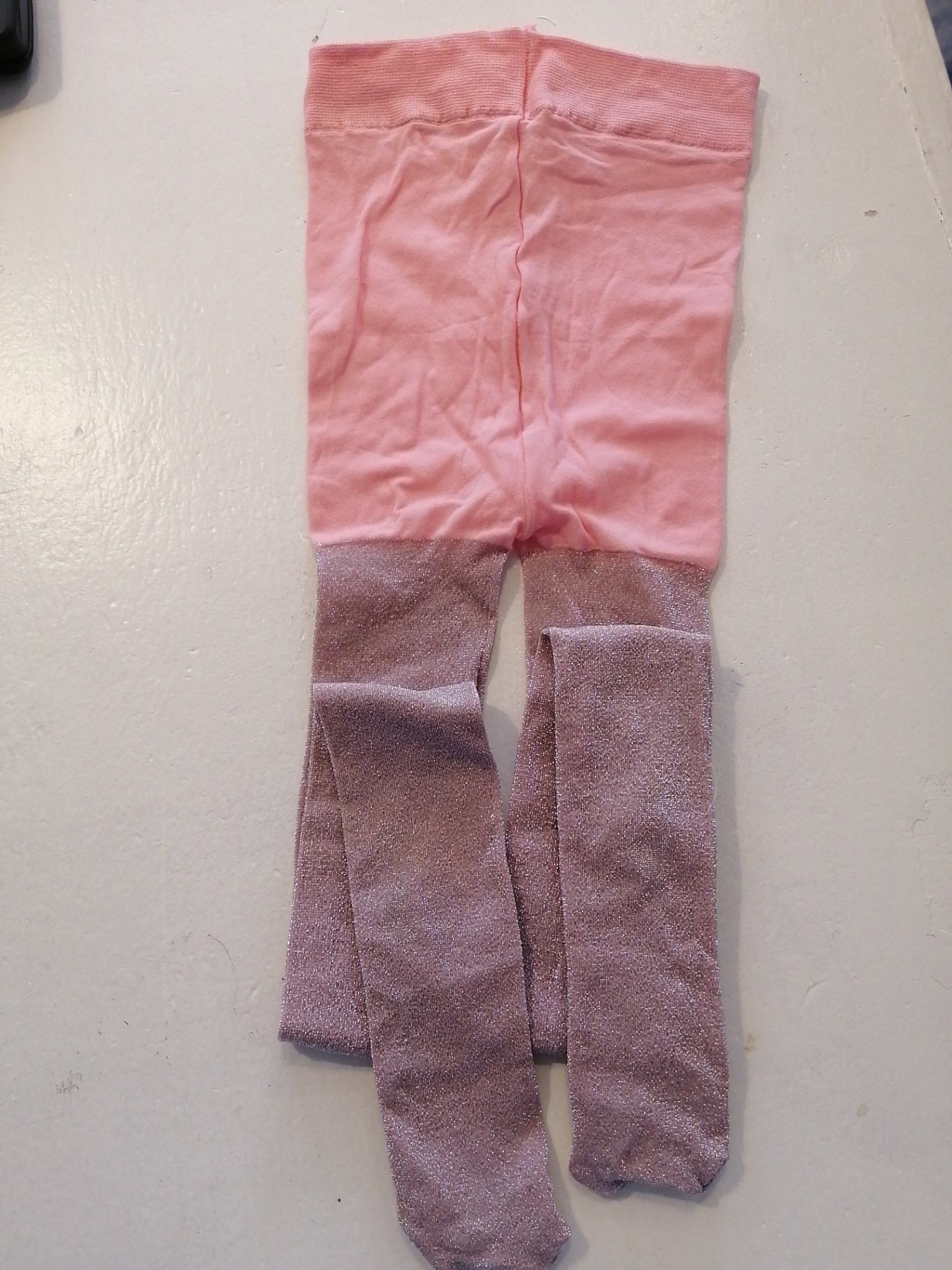 Unbekannt Strumpfhose 110/116 Rosa/Glitzer