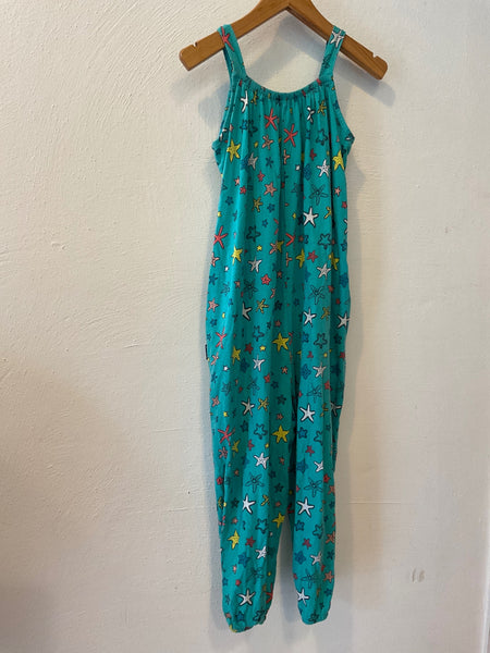 No name Jumpsuit Träger 104/110 Türkis mit Seesternen