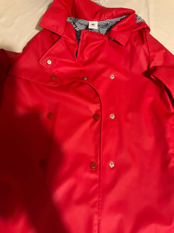 Petit Bateau Regenjacke mit Kapuze Outdoor  116 Rot