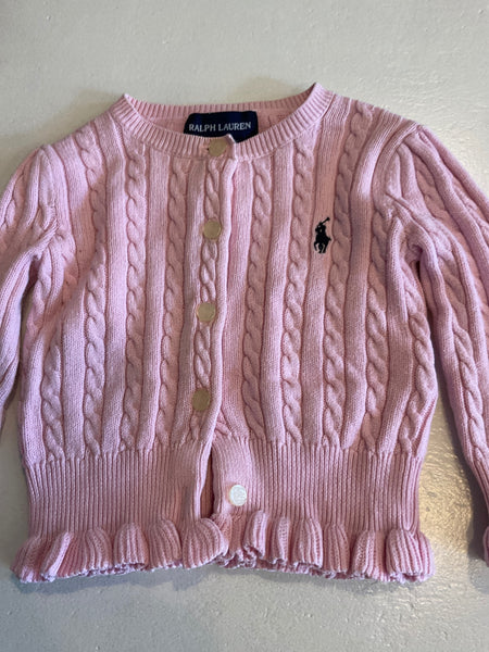 Ralph Lauren Strickjacke  74 Rosa