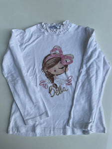 Mayoral Langarmshirt 116 Weiß / Bella