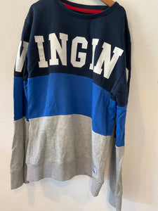 Vingino  Sweatshirt 164 Blau, Grau und Schwarz Streifen