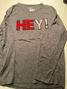 Review Langarmshirt 164/170 Grau / HEY !