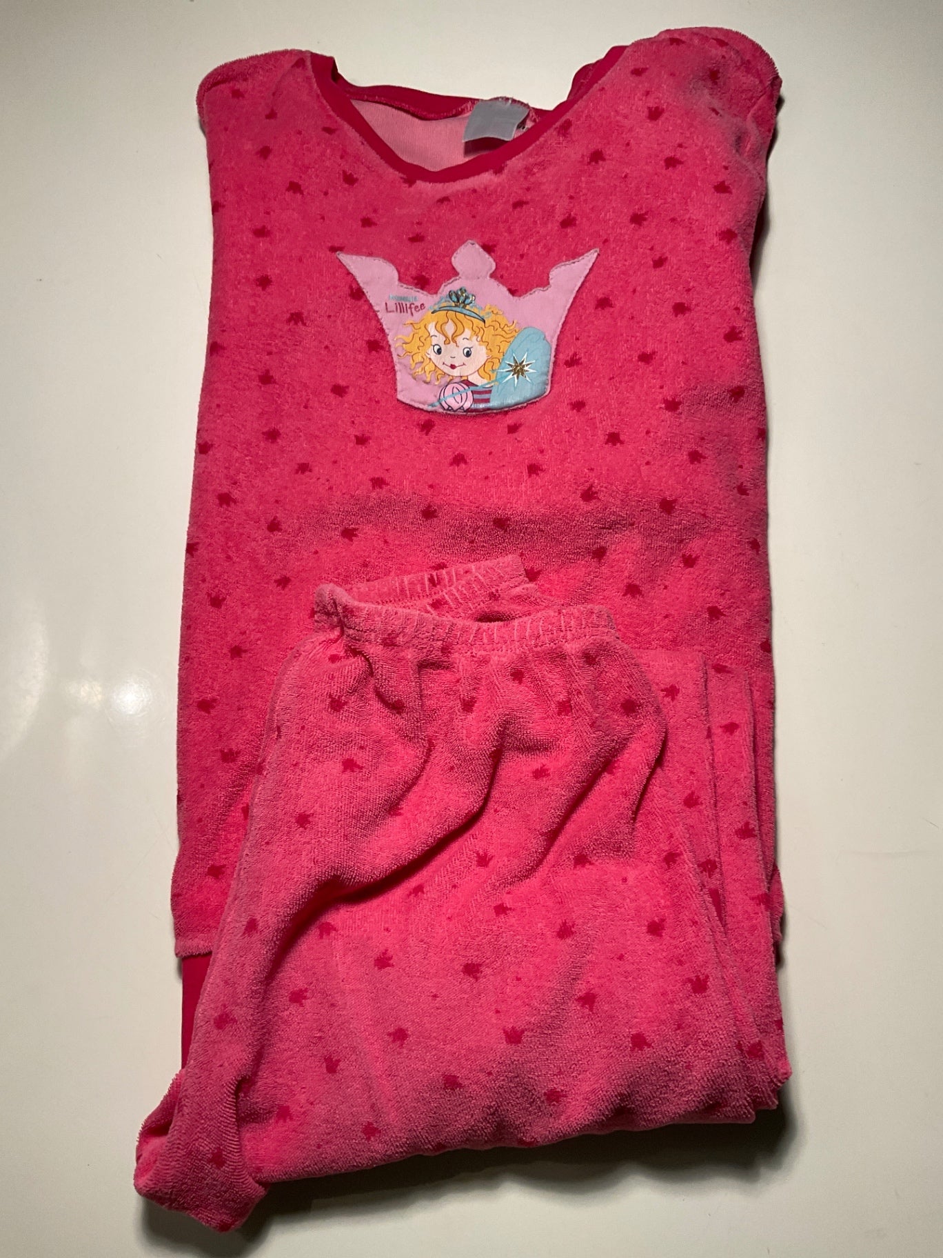 Prinzessin Lillifee Pyjama  122/128 Pink / Krone