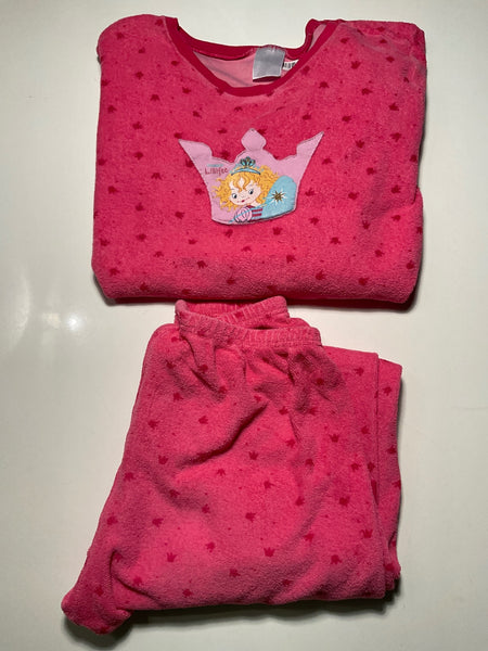 Prinzessin Lillifee Pyjama  122/128 Pink / Krone