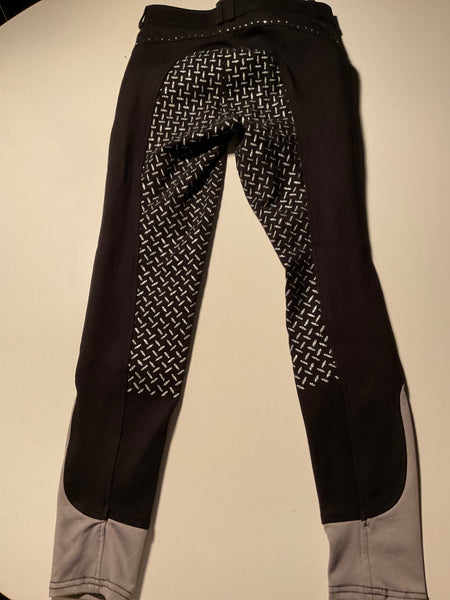 Equilibre Reithose 152 Schwarz und Silber