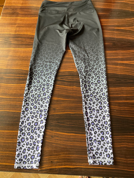 H&M  Leggings 158/164 Schwarz und Grau mit Leopardenmuster