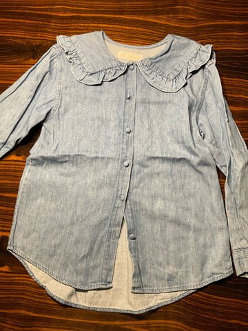 Zara Bluse 128 Hellblau