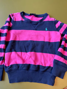 Ralph Lauren Sweatshirt 110 Pink und Blau