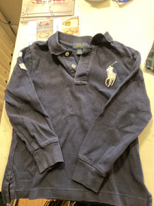 Polo Ralph Lauren Langarm-Polohemd 104 Dunkelblau