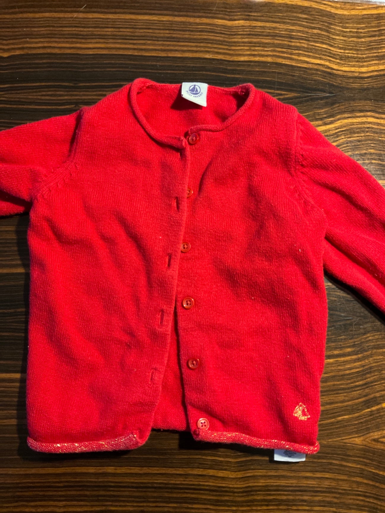 Petit Bateau Pullover 86 Rot