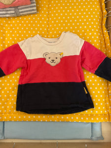 Steiff Sweatshirt 68 Rot, Schwarz und Weiß