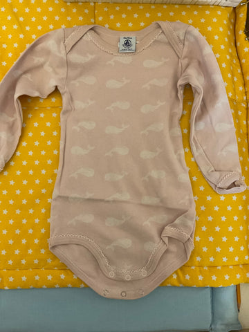 PETIT BATEAU Langarmbody 80 Rosa