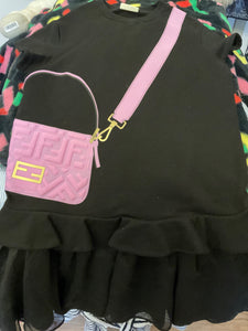 Fendi Kleid 140 Schwarz / Tasche