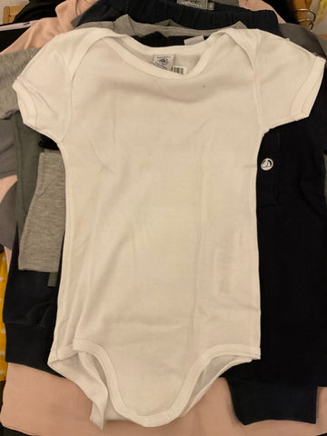 PETIT BATEAU Body Kurzarm 104 Weiß