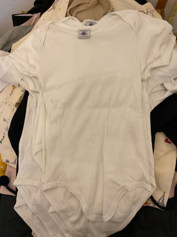 PETIT BATEAU Body Kurzarm 104 Weiß